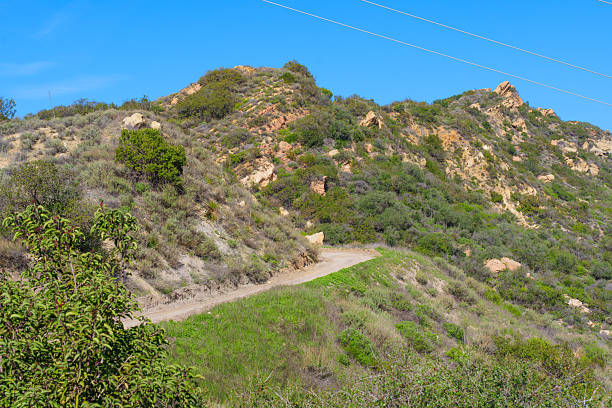 istock Winding Dirt Trail Through Rugged California Hills Under Clear Sky 2250142205