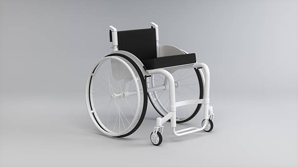 istock Modern White Wheelchair – 3/4 Isometric View 3D Render 2250145998