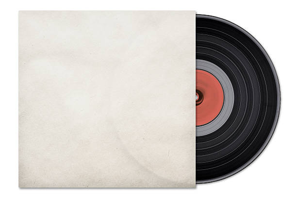 istock Vintage vinyl LP, retro gramophone record, blank cover. 2250152413