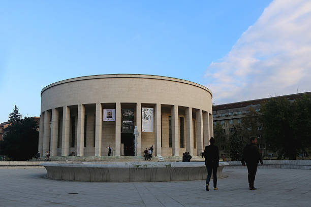 Zagreb, Croatia - October 2, 2015: The Mestrovic Pavilion, also known as the Home of the Croatian Visual Artists or colloquially as the Mosque, is a historical landmark in Zagreb, Croatia.