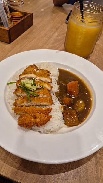 istock Japanese Chicken Katsu Curry with Rice Served in Restaurant 2250159258