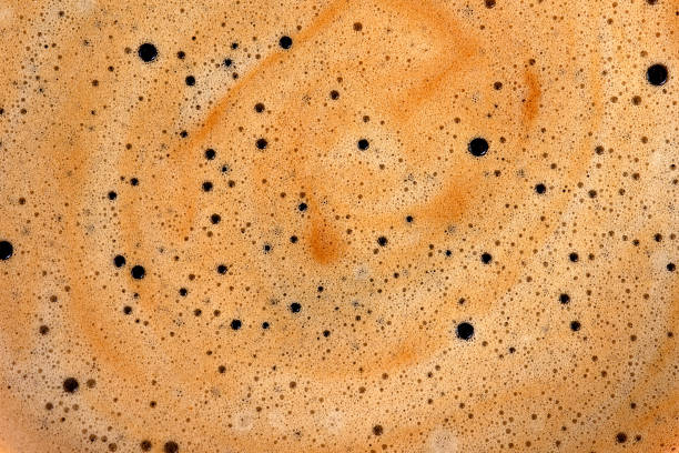 istock Creamy coffee surface in macro view for cafe advertising and design. 2250160967