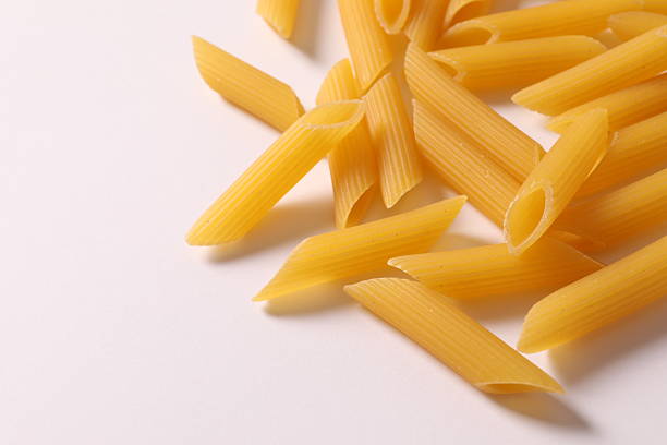 Hires closeup of penne pasta