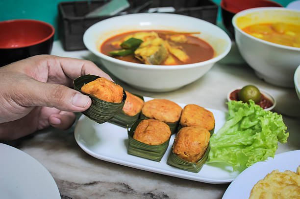 Otak Otak - A traditional Nyonya grilled fish cake