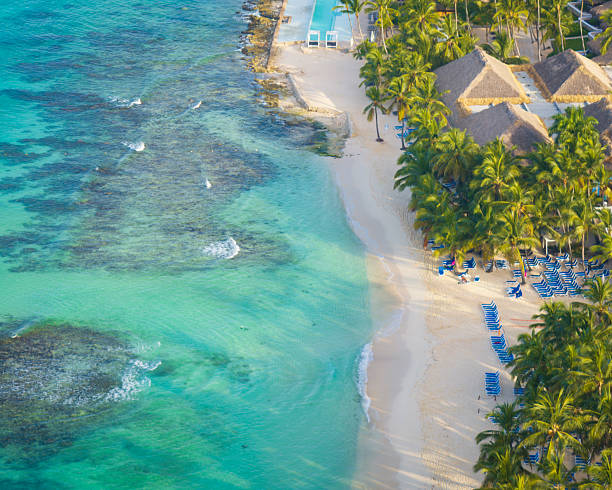 istock Bayahibe beach with smooth green water at sunny day 2250174769