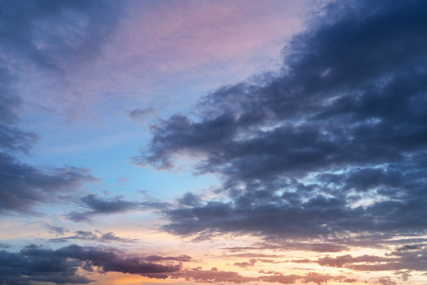 istock Sunset sky background, with colorful clouds. Evening colors. 2250176157