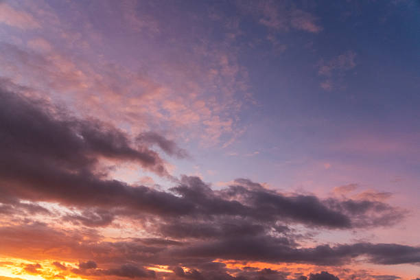 istock Sunset sky background, with colorful clouds. Evening colors. 2250176177