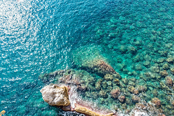 Coastline view in Amalfi in Ravello, Italy.