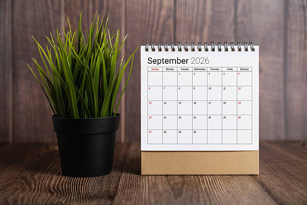 istock September 2026 Desk Calendar On Wood Table 2250181574