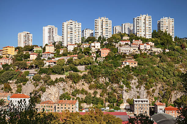 istock Rijeka, Croatia: A view of the hill with the modern high-rises 2250186584