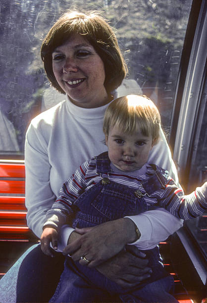 istock Banff NP - Mother & Son on Cable Car - 1989 2250189140