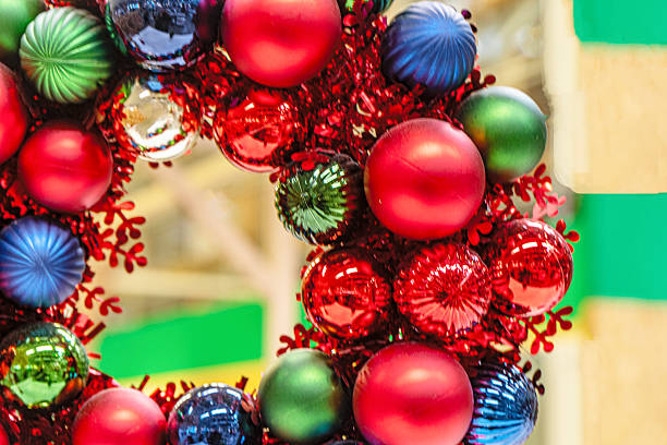The colorful and beautiful christmas and new year decorations