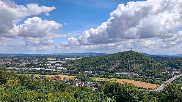 istock Panoramic view from the Kaiser Wilhelm Monument in Porta Westfalica, Germany 2250210171