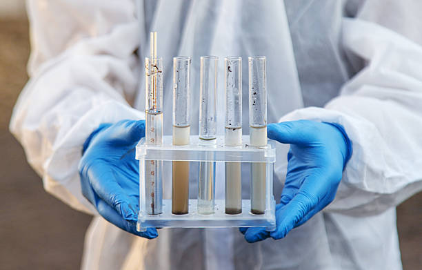 istock Soil analysis in a test tube. Selective focus. 2250211916