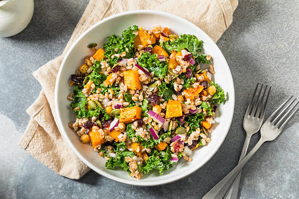 istock Homemade Organic Harvest Farro Butternut Squash Salad 2250213873