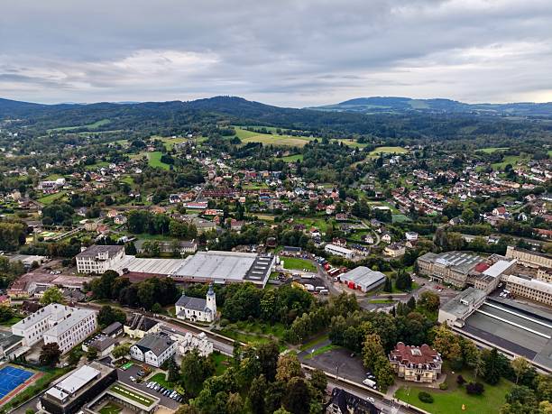 istock Ancient Town Center With Rooftops Captured, Panoramic Perspective Highlighting Historic Buildings And Streets 2250216744