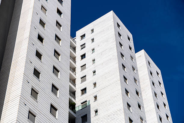 La Courneuve, Ile-de-France, 07 July 2024. A building in the popular neighborhood of La Courneuve