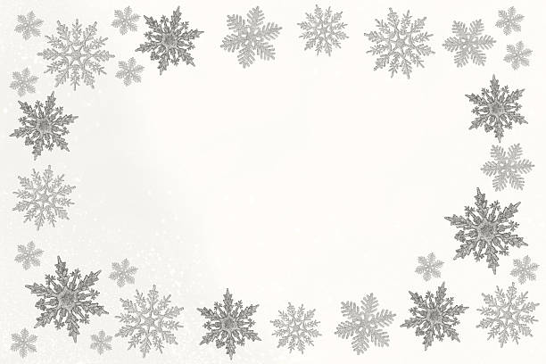 istock Christmas background with snowflakes in color Cloud Dancer 2250218838