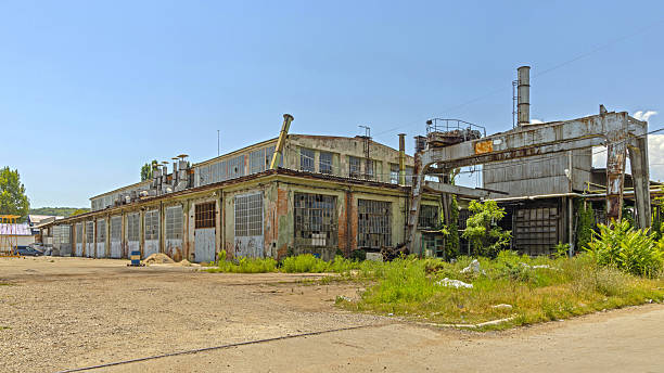 istock Abandoned Factory Gantry Crane 2250224205