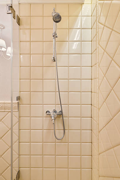 istock Stylish and practical shower configuration suited for quick freshening after exercise routines 2250226317