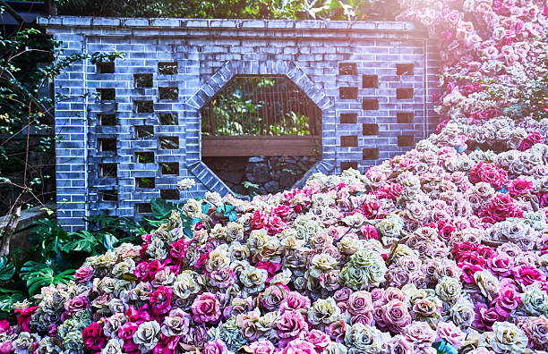 Summer flower walled garden