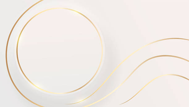 istock Elegant Gold Lines and Circles  Abstract Luxury Background 2250259226