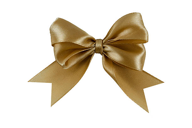 istock Gold Luxury Festive Gift Ribbon Bow 2250266989