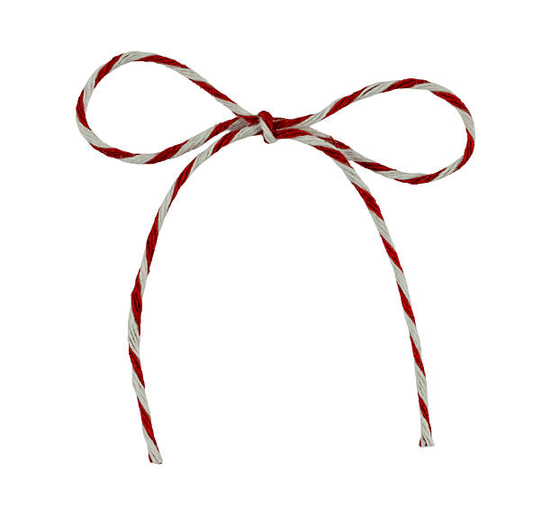istock Red and White Luxury Festive Gift Twine Bow 2250267043