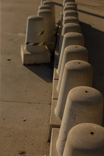 istock Warm lighting enhances texture and depth of urban border elements 2250276319