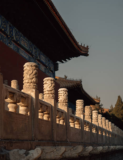 Beijing, China- 2 Nov 2024: Palaces and building within Forbidden City Museum in Beijing, China. Forbidden City was first built in the early-15th century as the palace of the Ming emperors of China