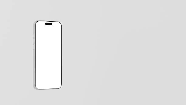 istock Realistic mockup smartphone with white screens. Smartphone mockup collection 3D render 2250294954