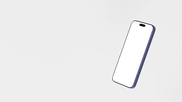 istock Realistic mockup smartphone with white screens. Smartphone mockup collection 3D render 2250294963