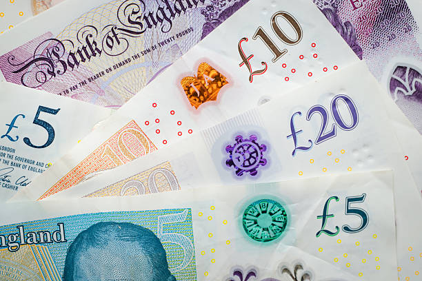 istock Mixed sterling banknote denominations arrangement 2250296724
