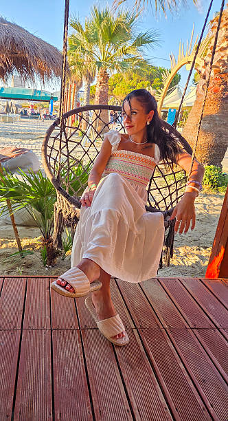 istock Her long dark hair and calm expression 2250299849