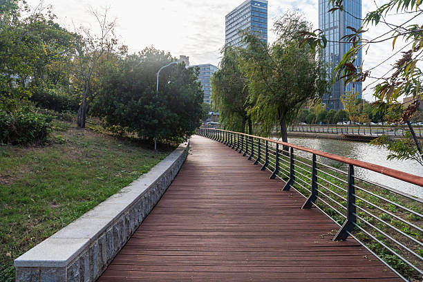istock walkway in the modern city 2250300952