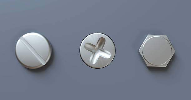 istock Screws and Bolts collection top view. 2250301071