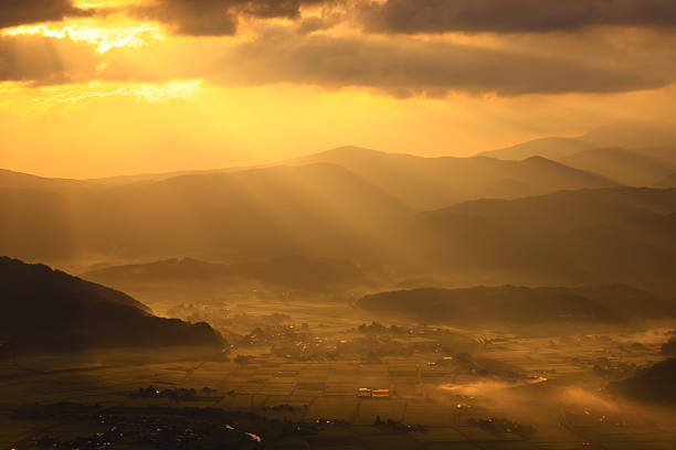 Sunrise and sea of ​​clouds