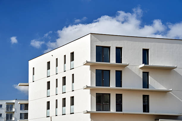 istock Residential house with balconies under construction 2250304338