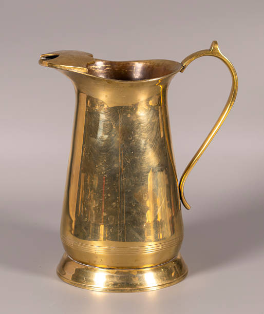 istock Brass jug on display with shine and traditional design details 2250305766