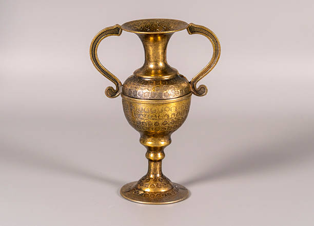 istock Decorative vase with intricate design shown on a neutral background 2250309219