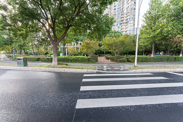 istock Zebra crossing on outdoor road 2250311243