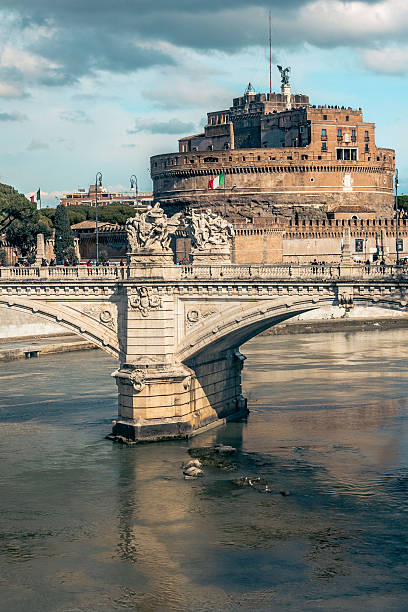 view of Castel Sant'Angelo in Rome with Tiber river taken: 9 september 2025