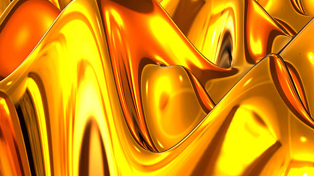 istock Abstract gold waves background, shiny and lustrous golden liquid metal pattern texture. 2250317423