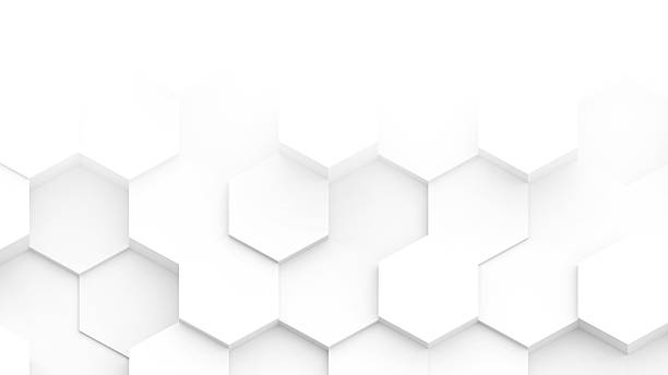 istock White hexagons geometric background with copy space, minimal honeycomb pattern wallpaper. 2250317448