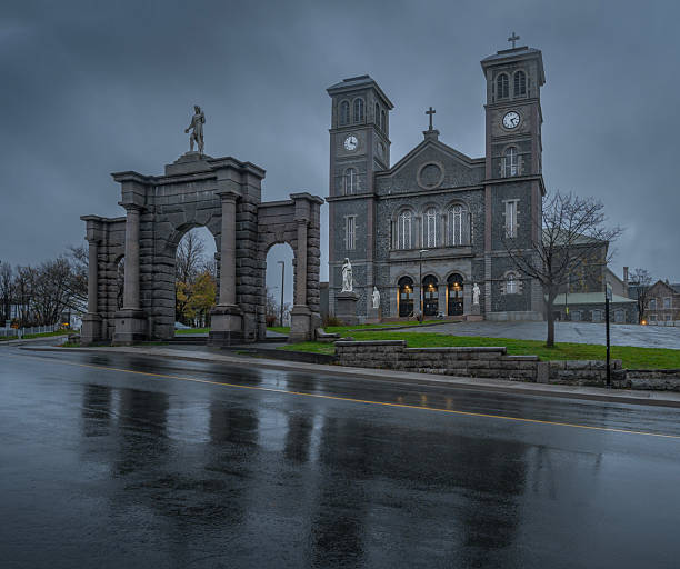 Morning view of Saint John the Baptist Cathedral Basilica in Saint John’s, Newfoundland and Labrador, Canada