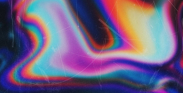 istock 4K Beautiful color gradient background with noise. Abstract pastel holographic blurred grainy gradient banner background texture Colorful digital grain soft noise effect Nostalgia, vintage, retro 2250341802