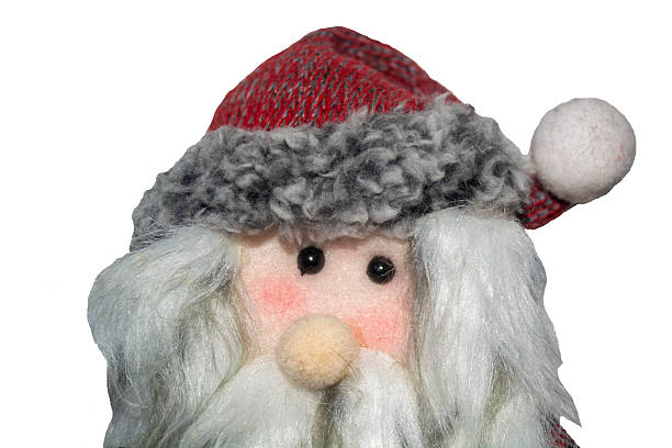 istock Santa Claus head on white background 2250348378