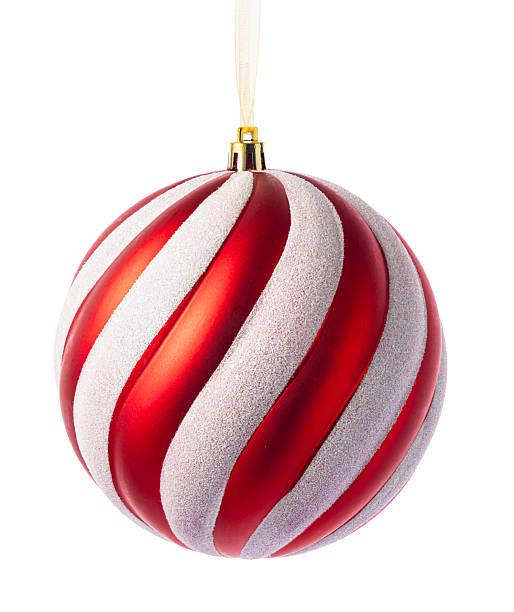 istock Red Christmas tree ball isolated on white background. Christmas bauble decoration. 2250354176