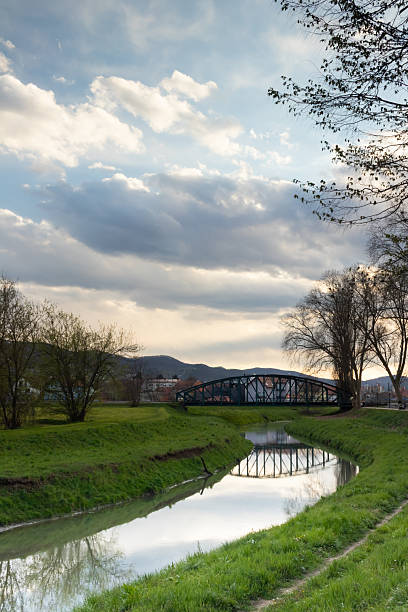 istock The old iron bridge, Poega, Croatia 2250360091