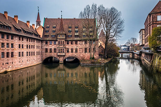 View of the historic Hospital of the Holy Spirit in Nuremberg, Franconia, Germany, photographed on 28 November 2025.